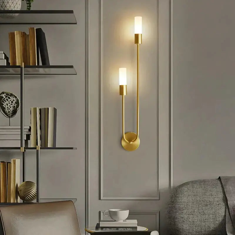 Gold Vertical Wall Sconce