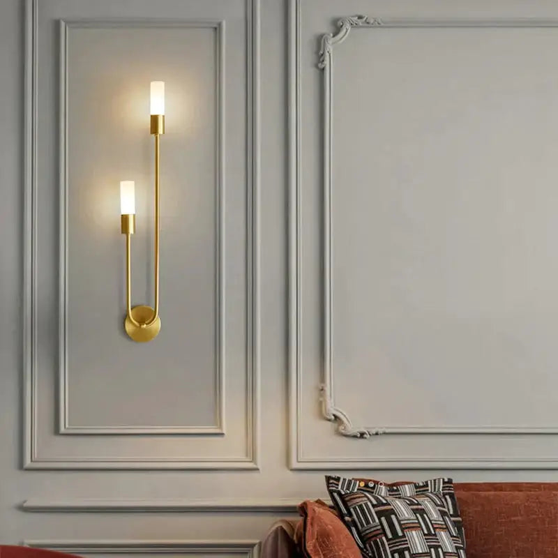 Gold Vertical Wall Sconce