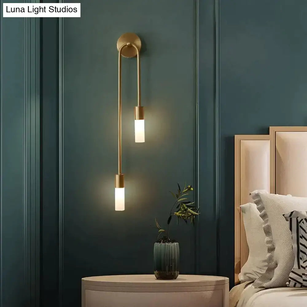 Gold Vertical Wall Sconce