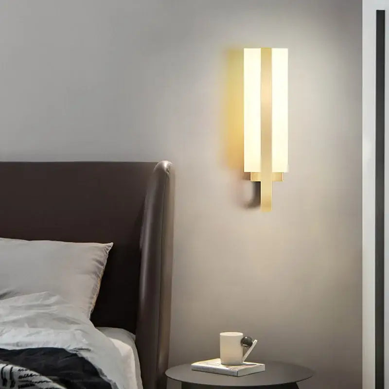 Gold LED Wall Sconce Minimalist Cozy Design