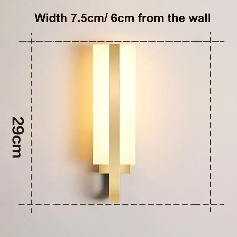 Gold LED Wall Sconce Minimalist Cozy Design