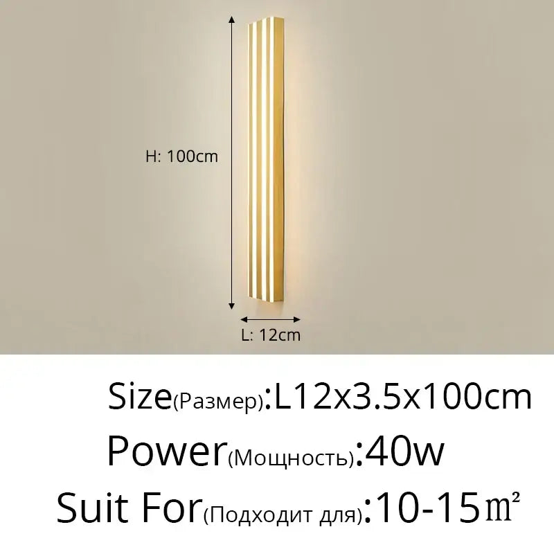 Gold Minimalist LED Lamp