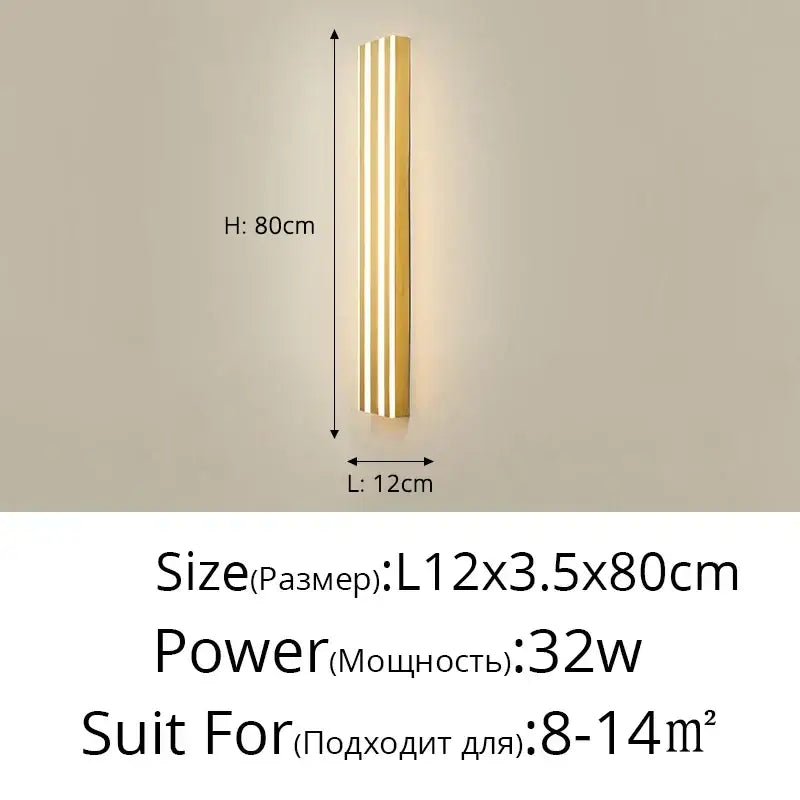 Gold Minimalist LED Lamp