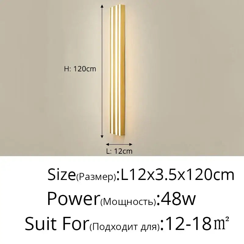 Gold Minimalist LED Lamp