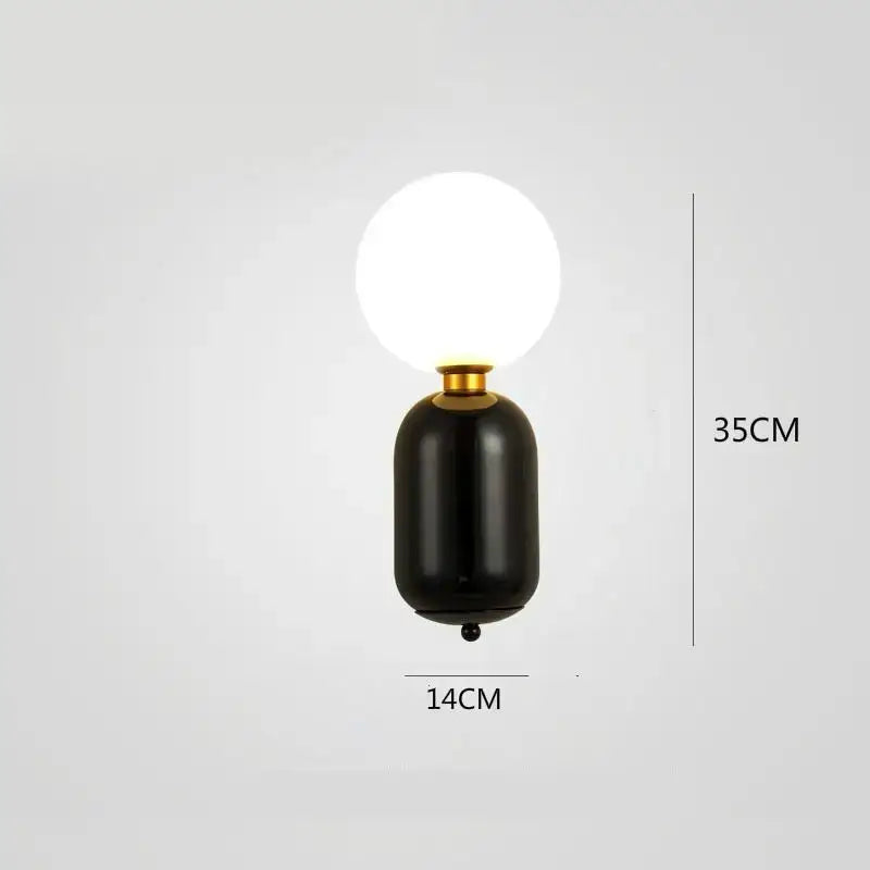 Gold Mirror Ball Sconce