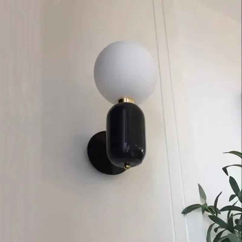 Gold Mirror Ball Sconce