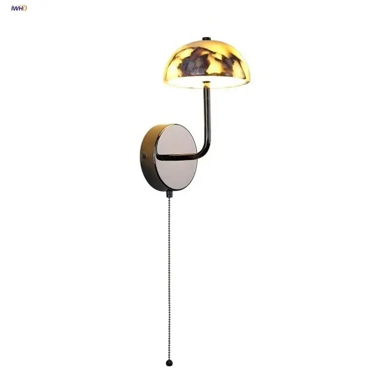 Gold Mushroom Wall Lamp