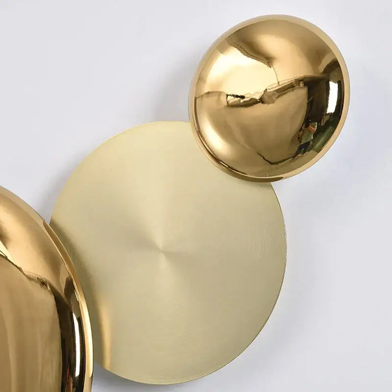 Art Deco Gold Spherical Wall Sconce 193cm