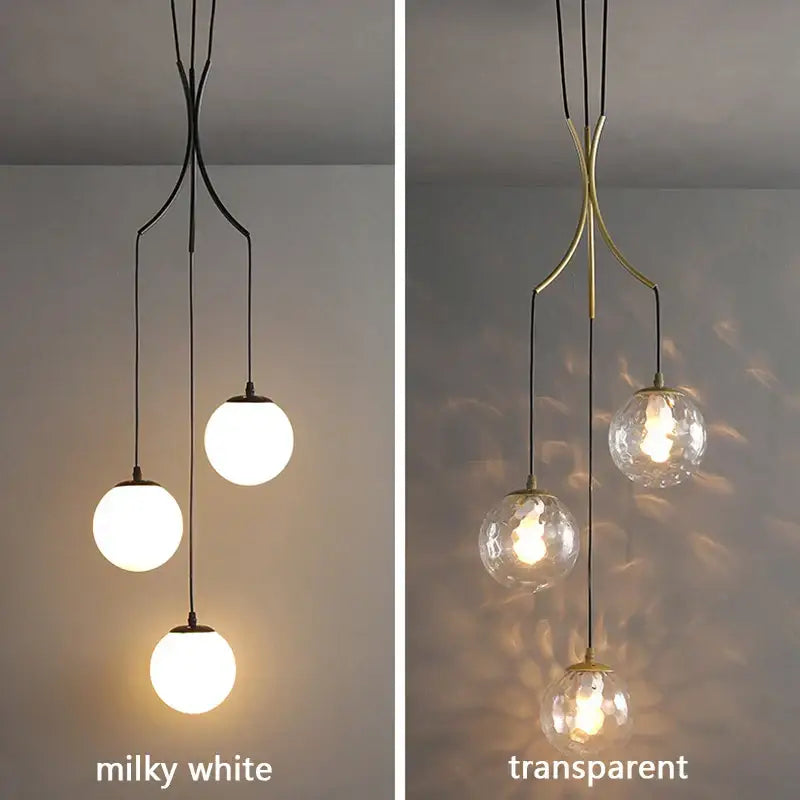 Gold Cascading Pendant Light