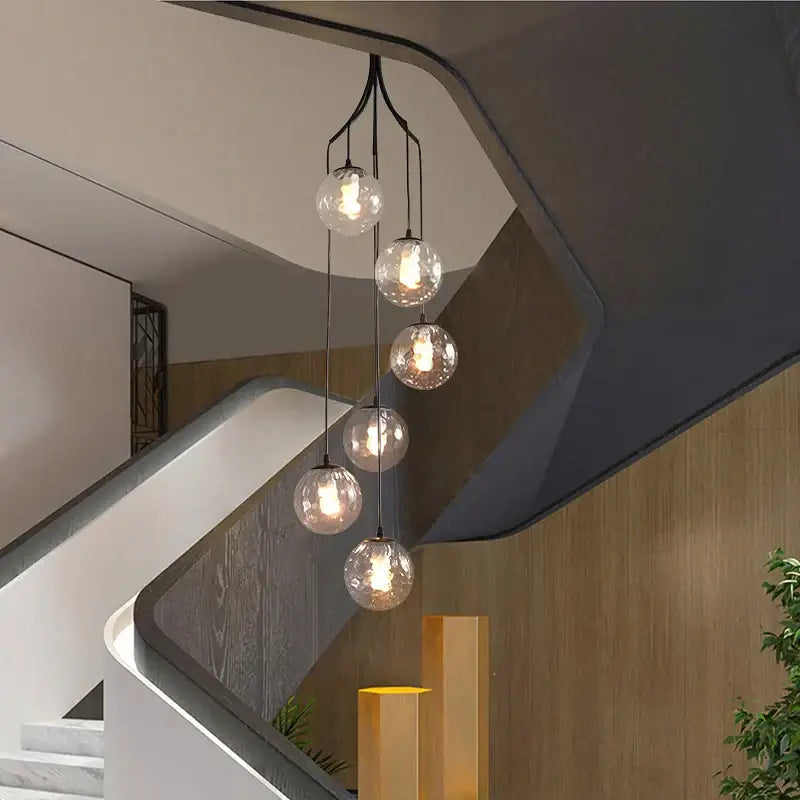 Gold Cascading Pendant Light
