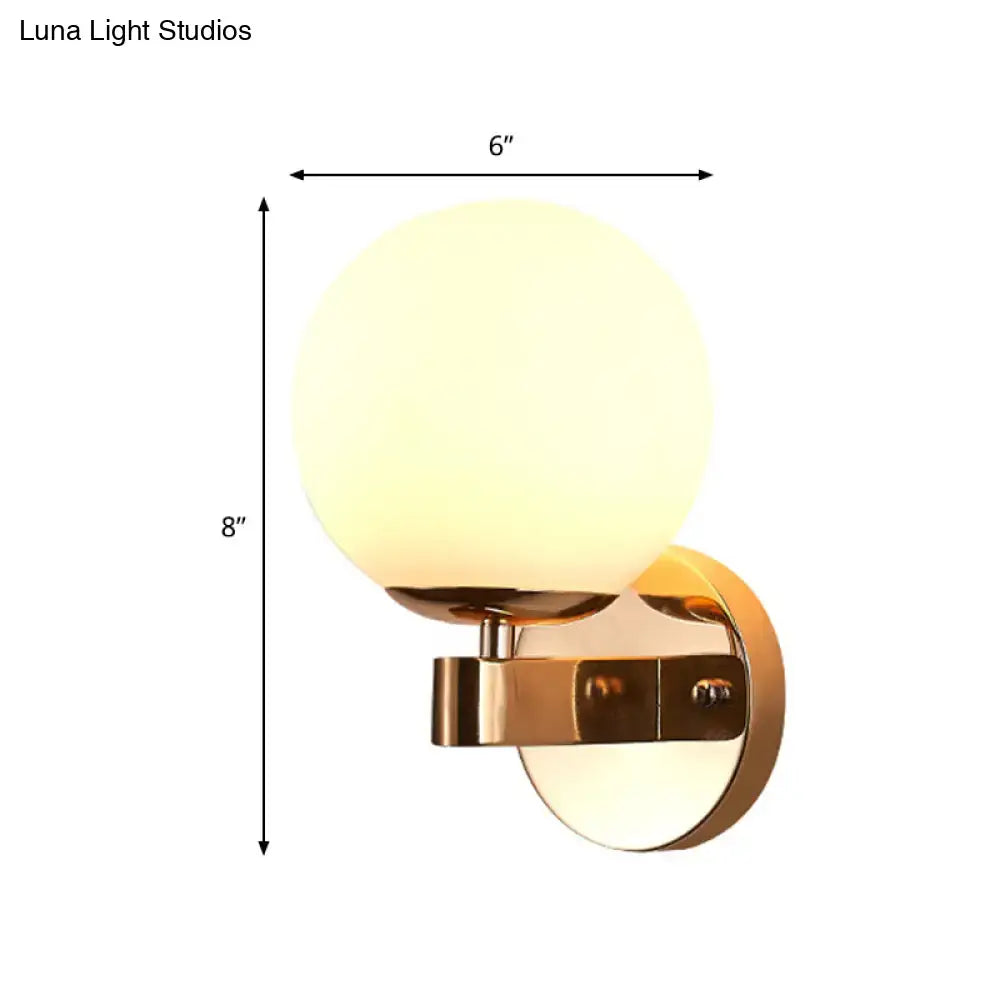 Gold Opal Glass Sconce