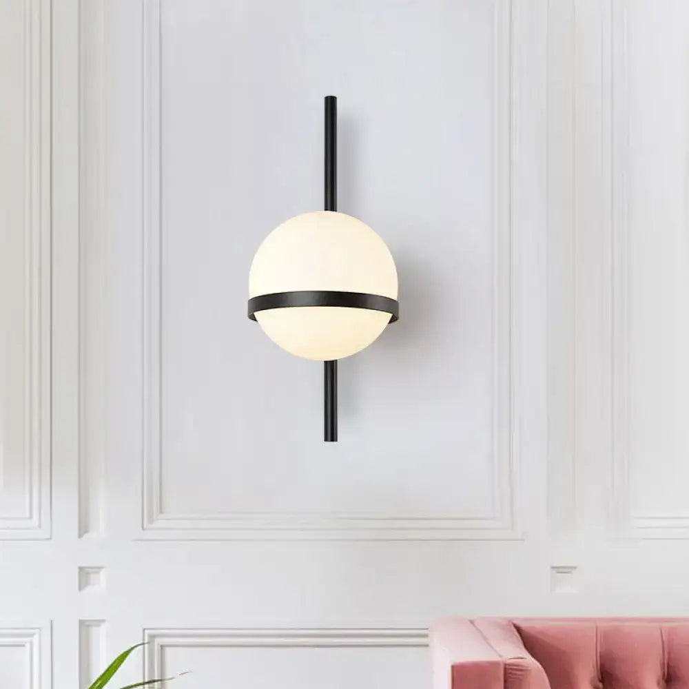 Gold Opal Glass Wall Sconce