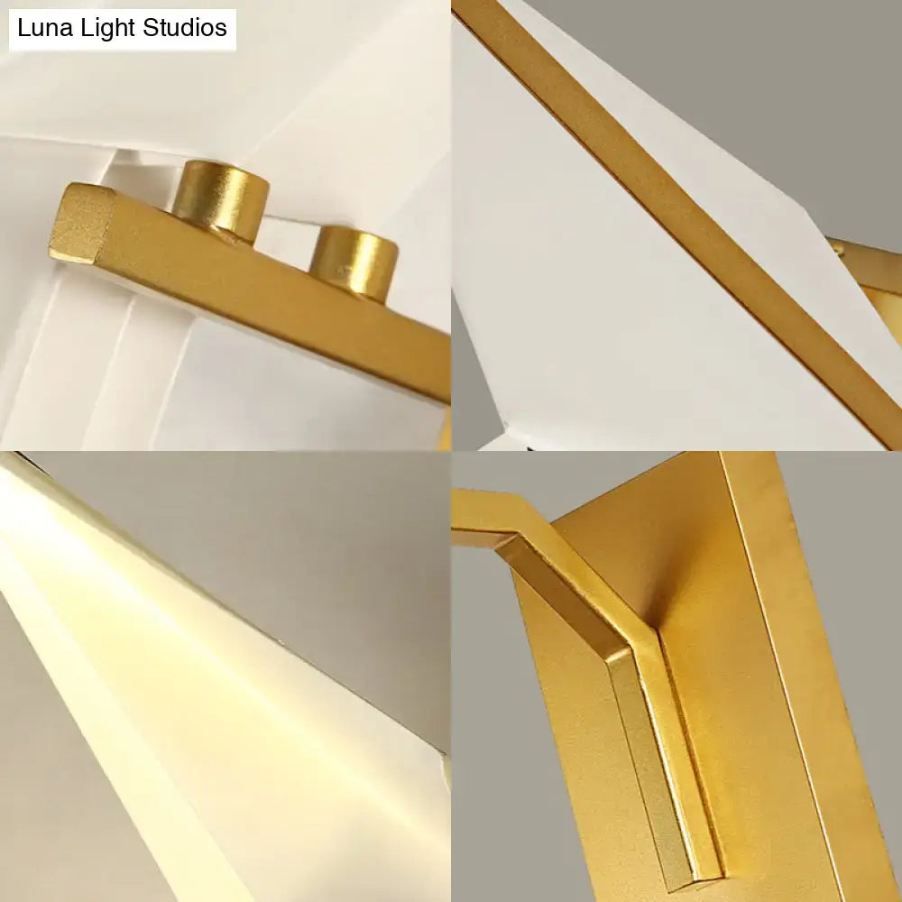 Gold Crane Wall Sconce