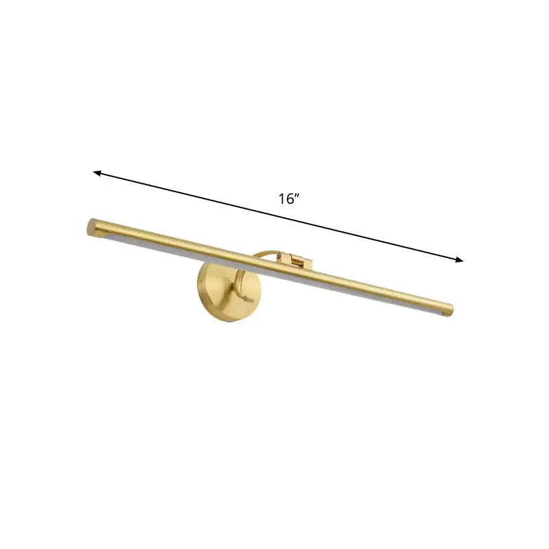 Gold Pipe Vanity Light