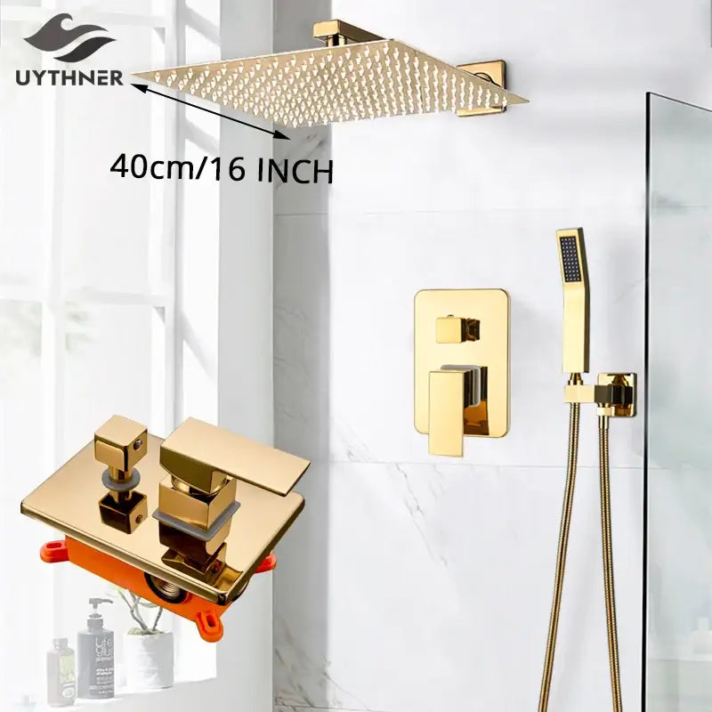 Gold Handheld Shower System