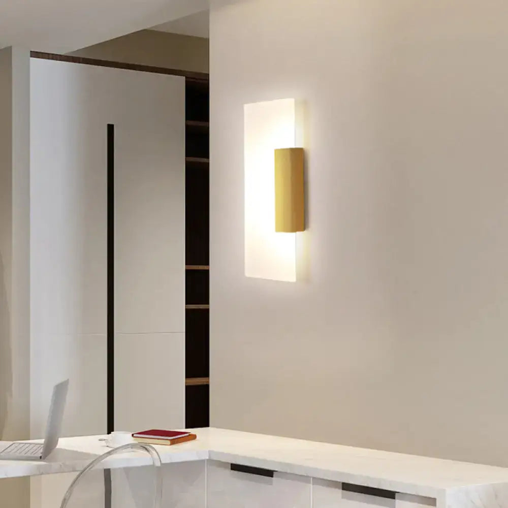Gold Acrylic Wall Sconce