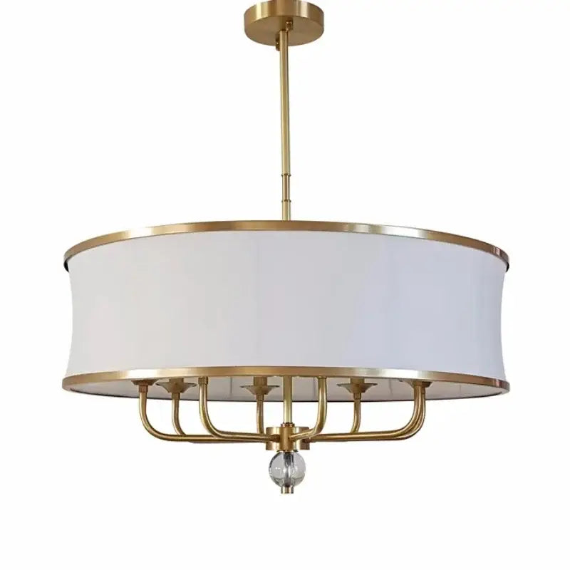 Gold Rod Crystal Chandelier