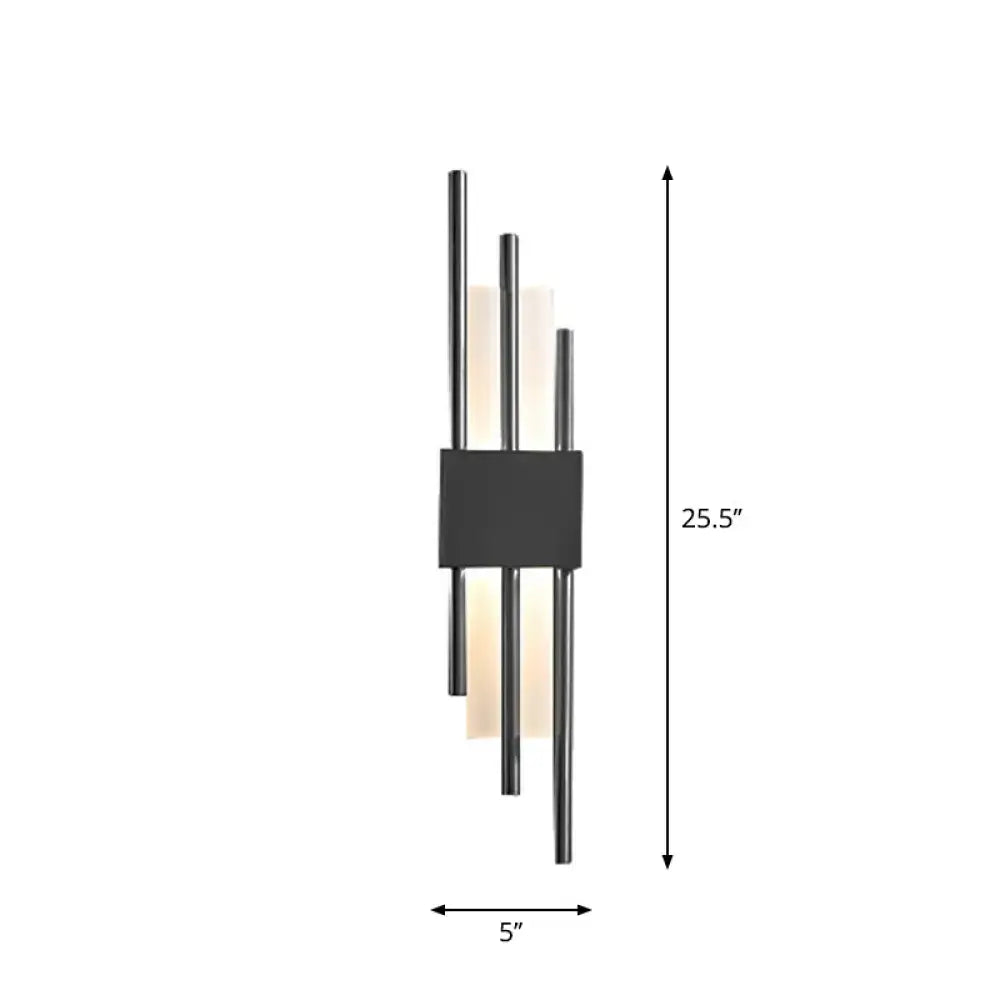 Gold Rod LED Wall Sconce