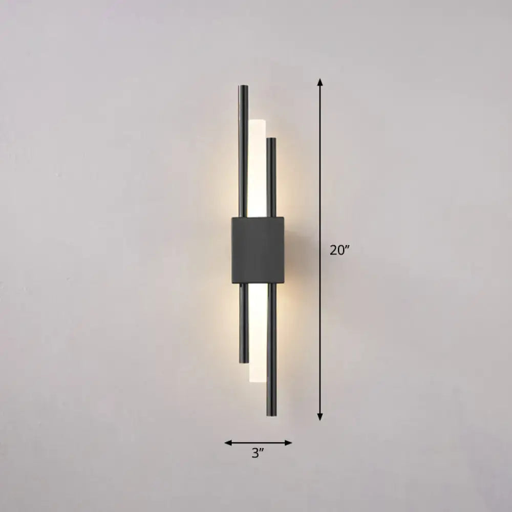 Gold Rod LED Wall Sconce