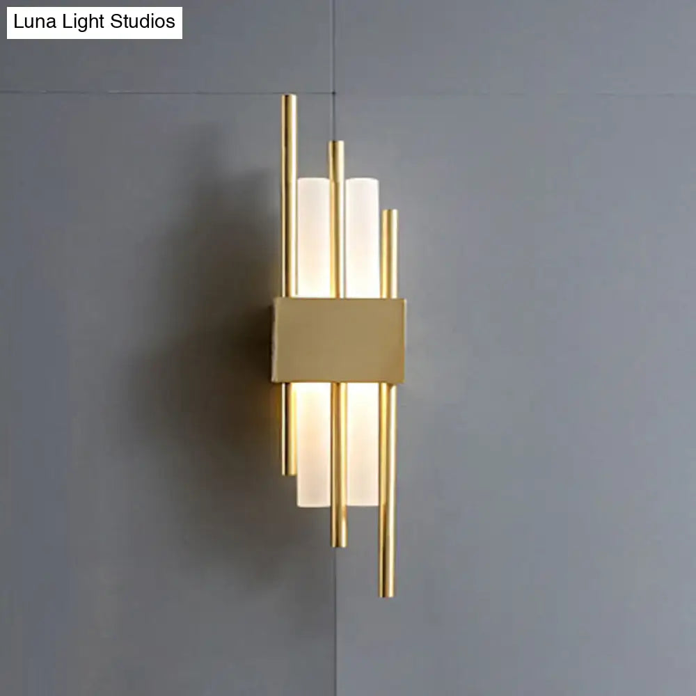 Gold Rod LED Wall Sconce