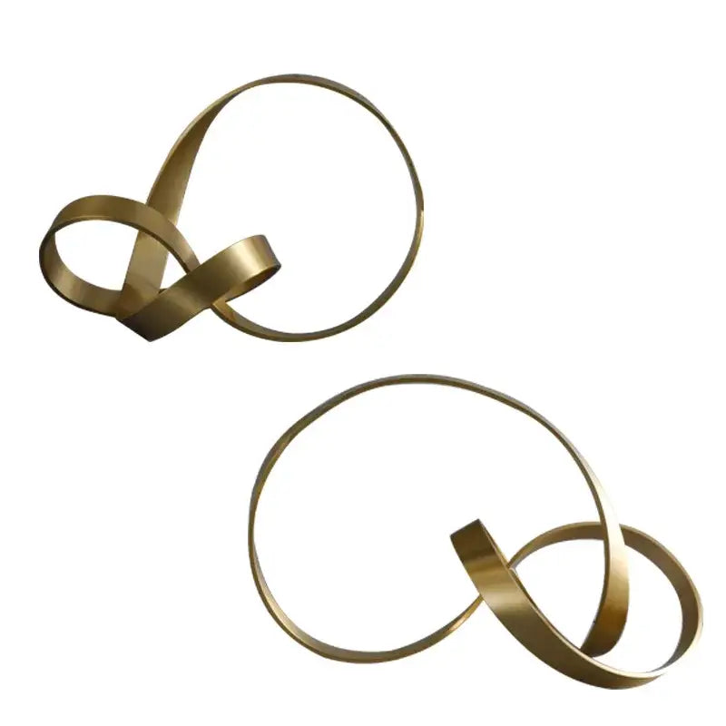 Gold Rope Knot Sculpture