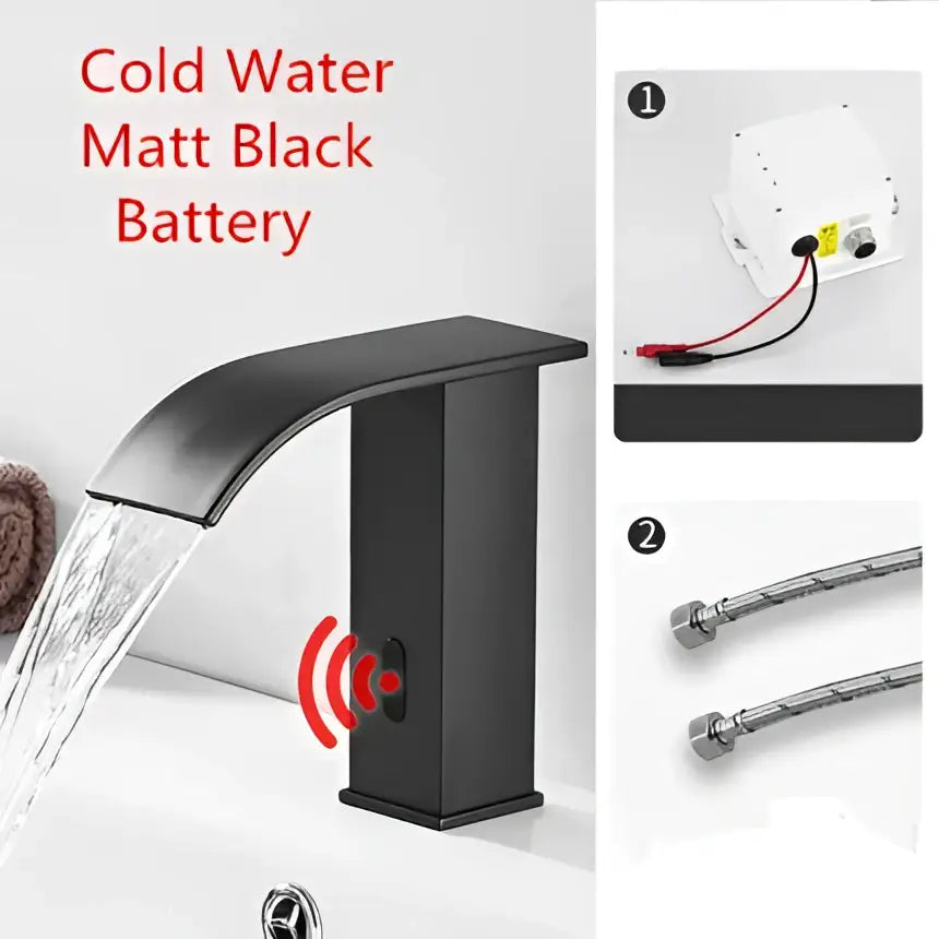 Gold Sensor Waterfall Faucet
