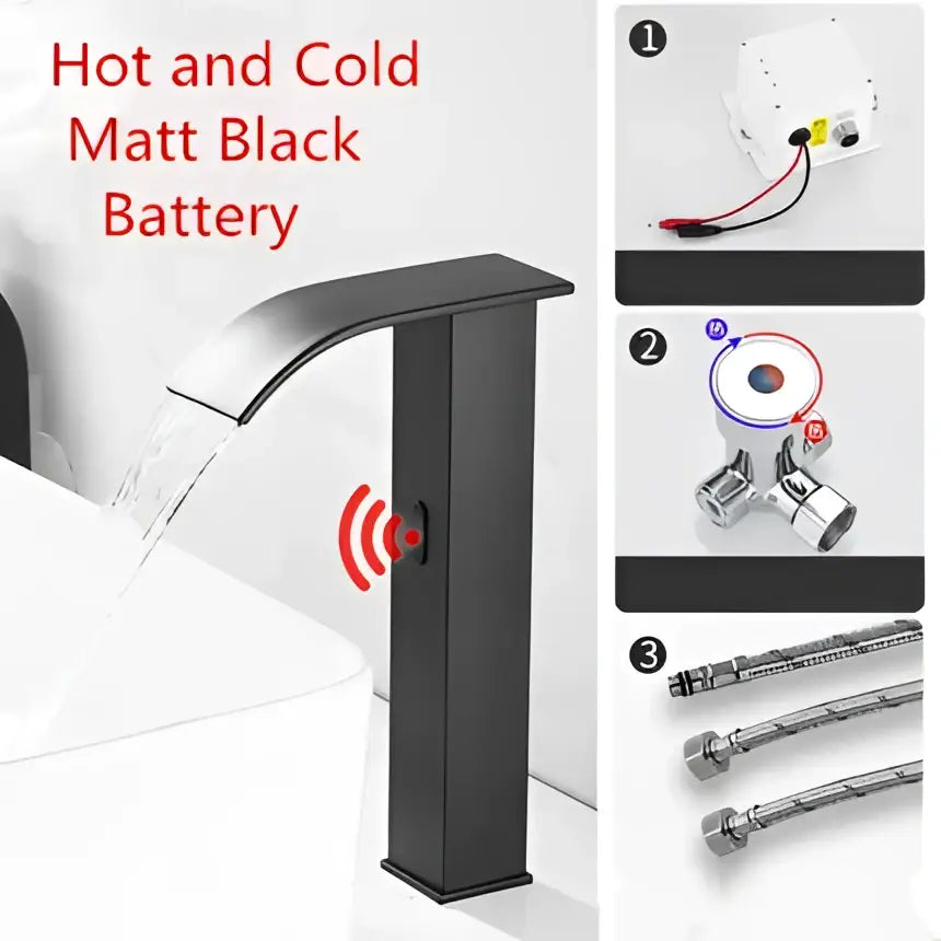 Gold Sensor Waterfall Faucet