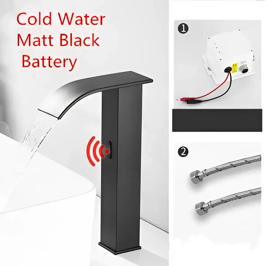 Gold Sensor Waterfall Faucet