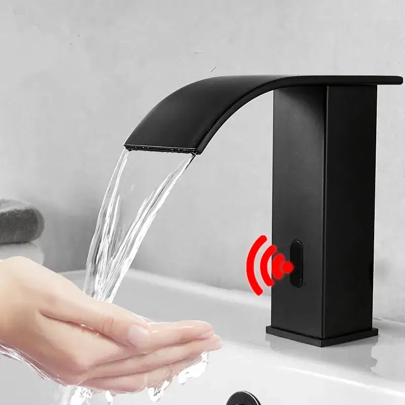 Gold Sensor Waterfall Faucet