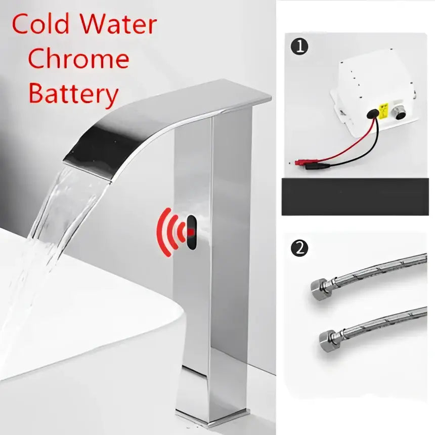 Gold Sensor Waterfall Faucet