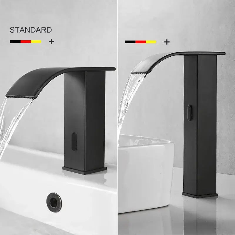 Gold Sensor Waterfall Faucet