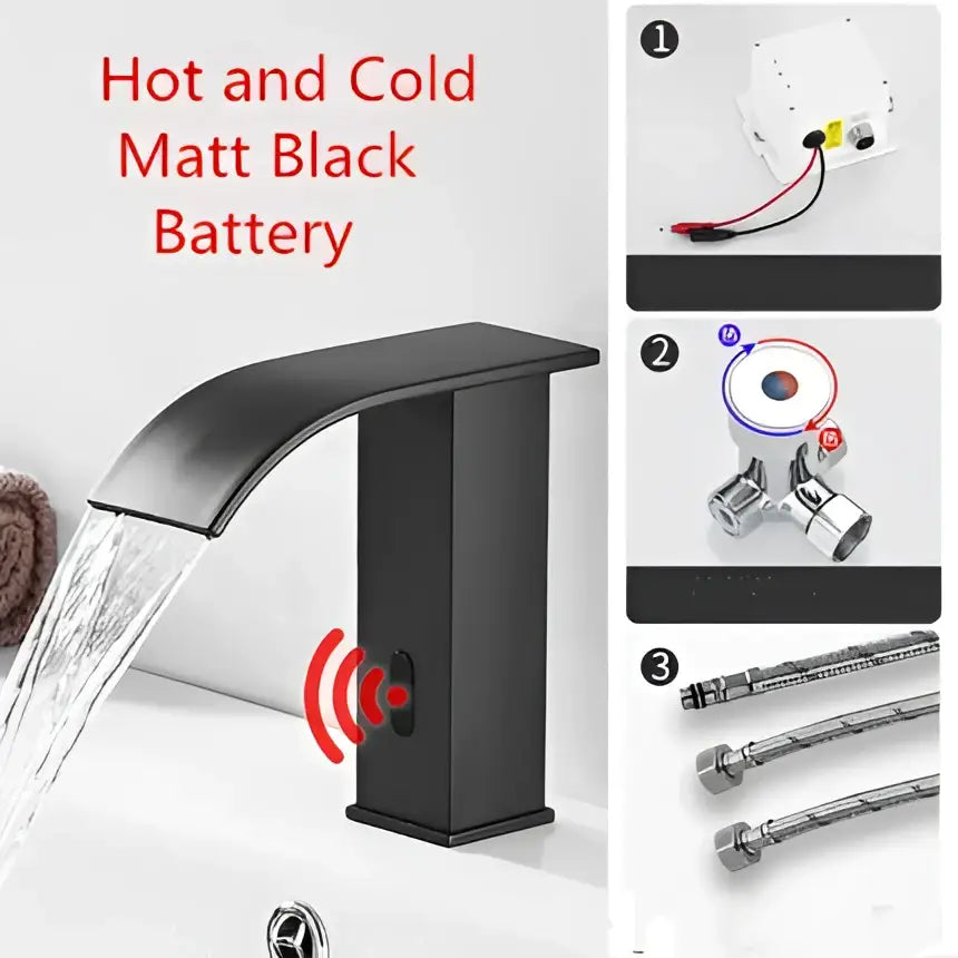 Gold Sensor Waterfall Faucet