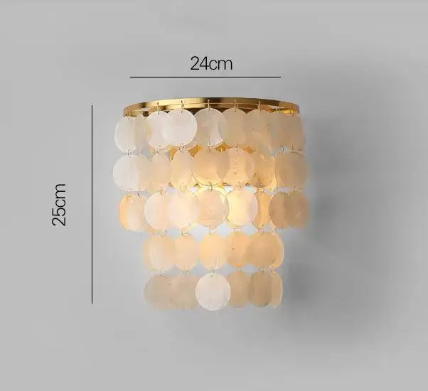Gold Shell Chandelier