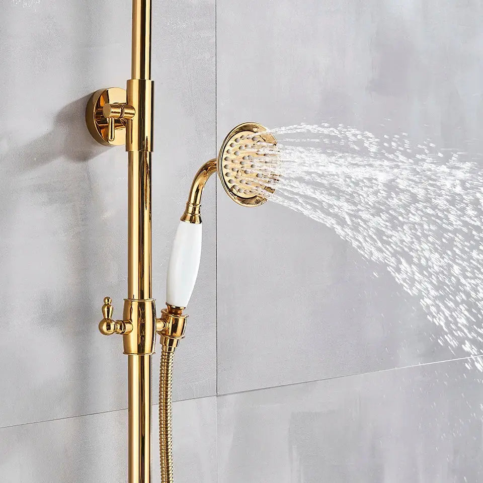 Gold Ceramic Shower System