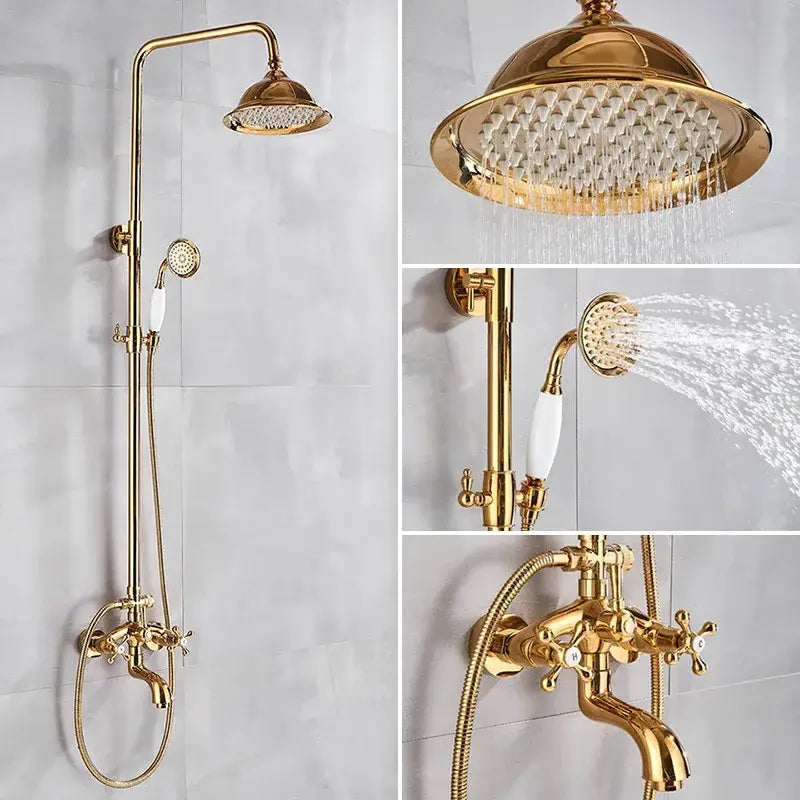 Gold Ceramic Shower System