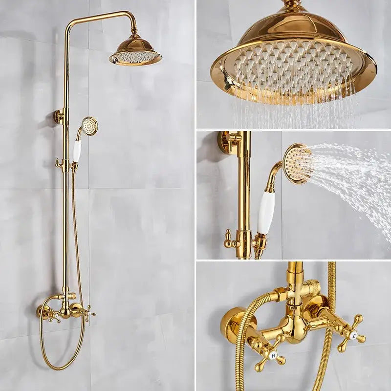 Gold Ceramic Shower System