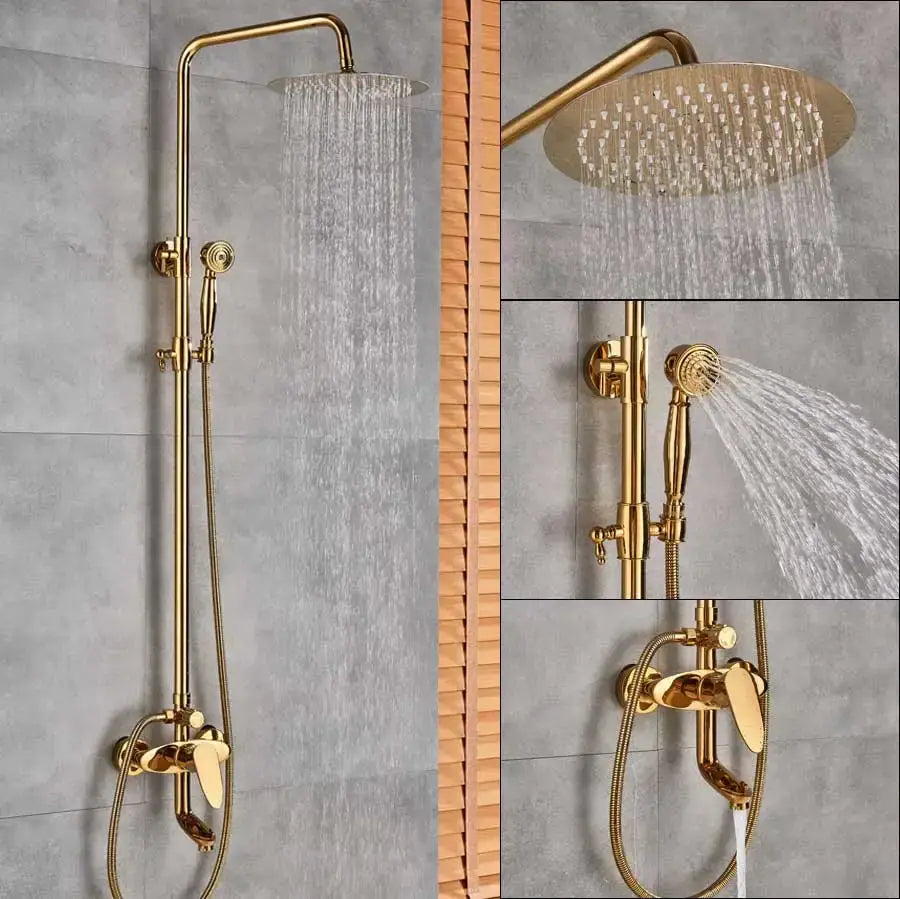 Gold Mixer Shower Taps