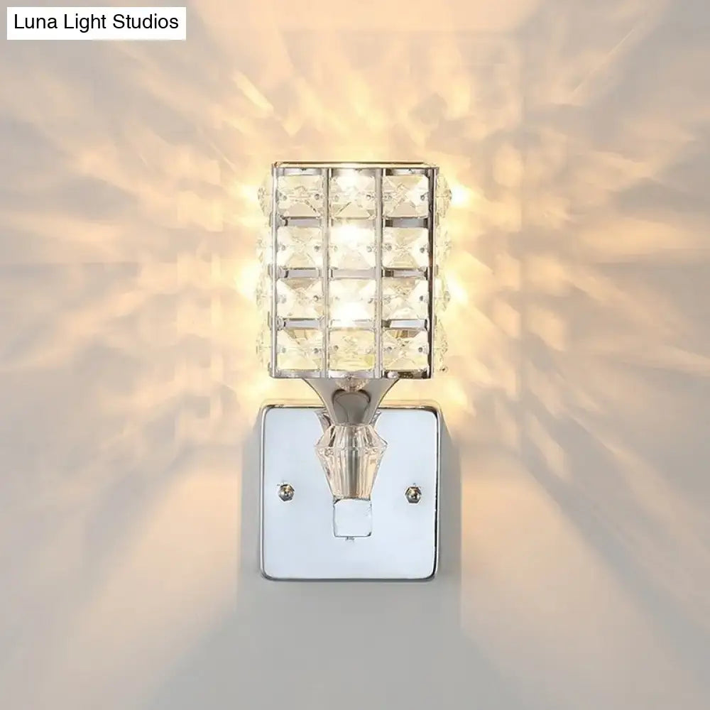 Gold Silver Crystal Sconce