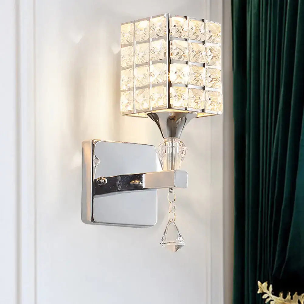 Gold Silver Crystal Sconce