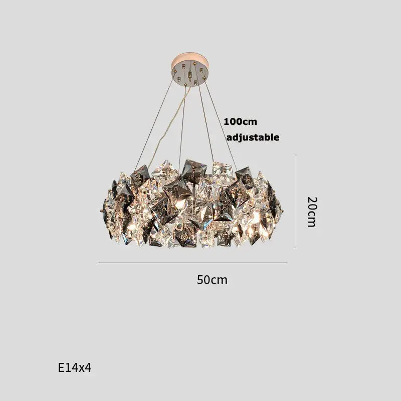 Crystal Round LED Chandelier