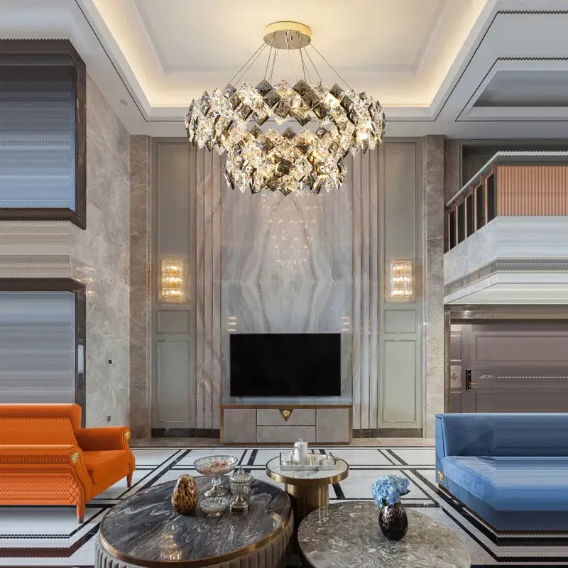 Crystal Round LED Chandelier