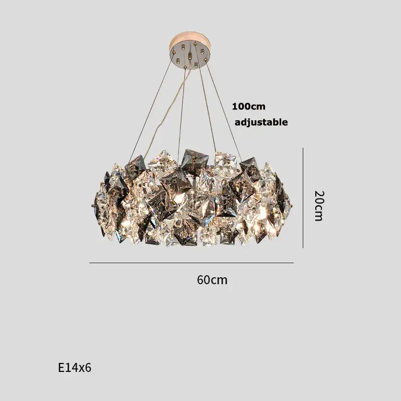Crystal Round LED Chandelier