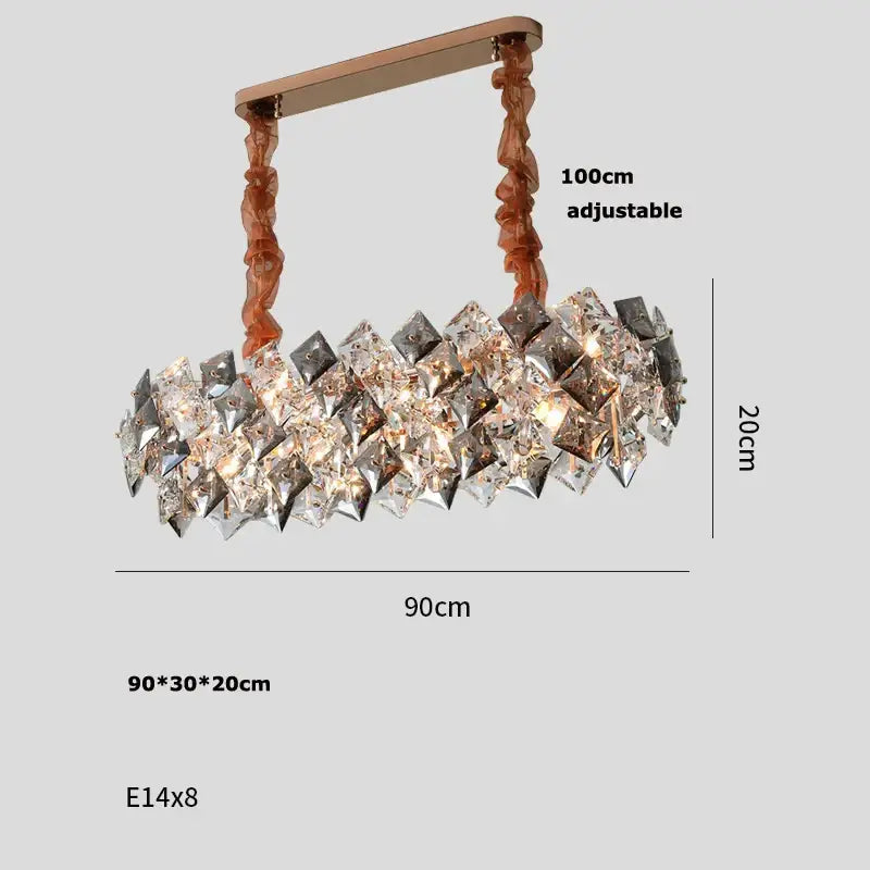 Crystal Round LED Chandelier