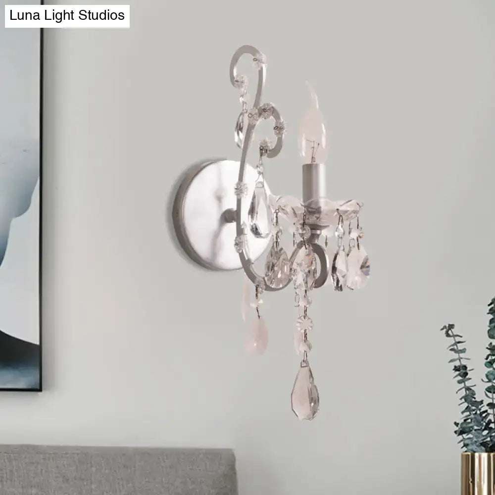 Crystal Drop Wall Sconce