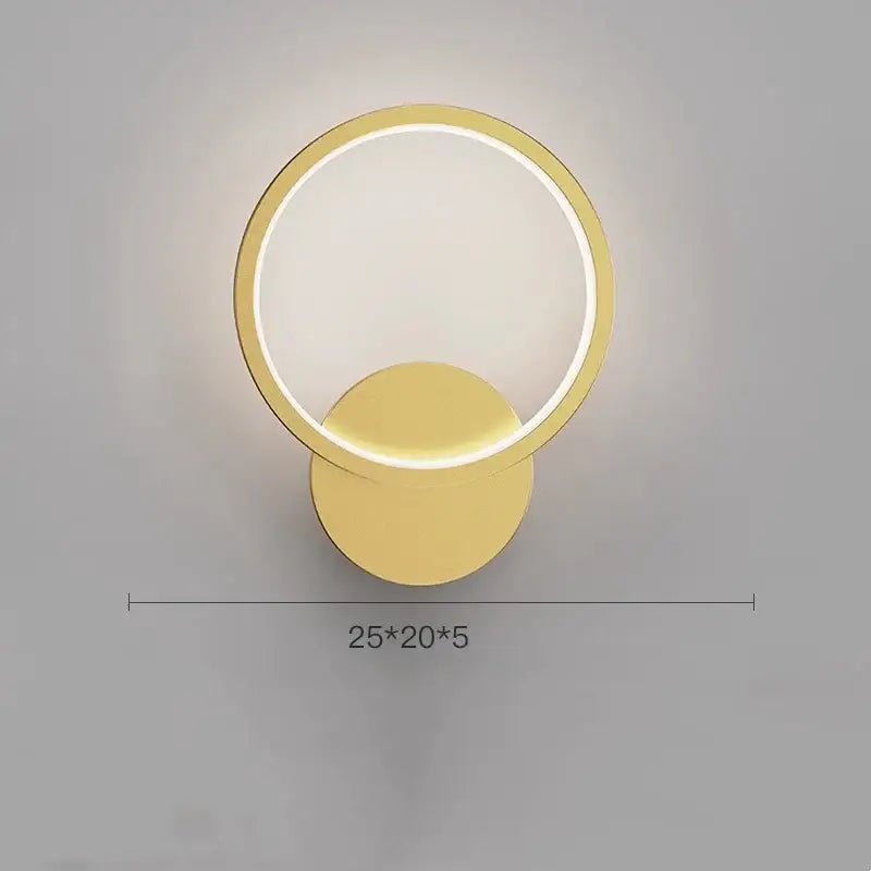 Crystal Gold Wall Lamp with LED Technology