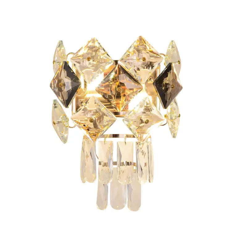 Crystal Stainless Steel Sconce
