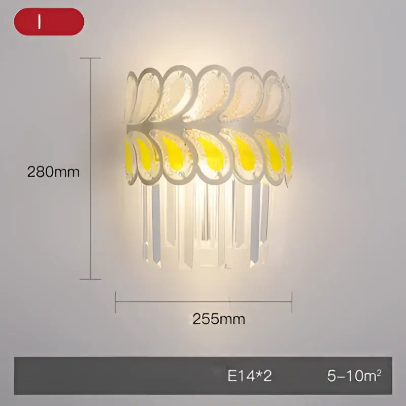 Crystal Stainless Steel Sconce