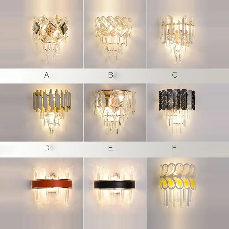 Crystal Stainless Steel Sconce