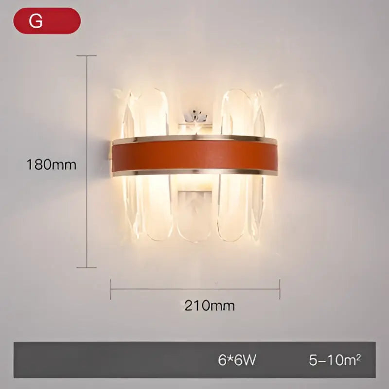 Crystal Stainless Steel Sconce