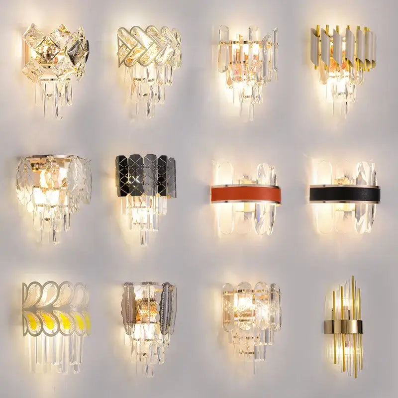 Crystal Stainless Steel Sconce